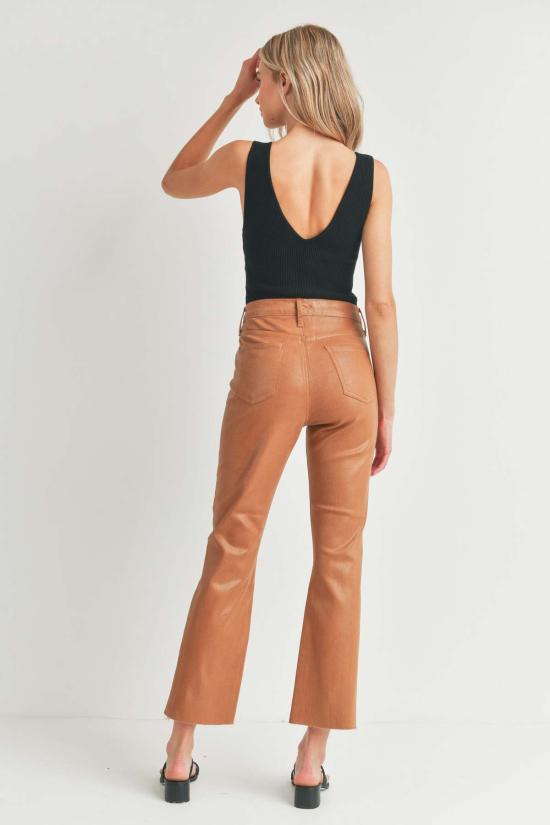  저스트 블랙 데님 데님 팬츠 코팅 킥 플레어 멀티 - JUST BLACK DENIM