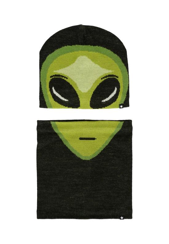  [키즈] 몰로 모자 키즈   세트 블랙