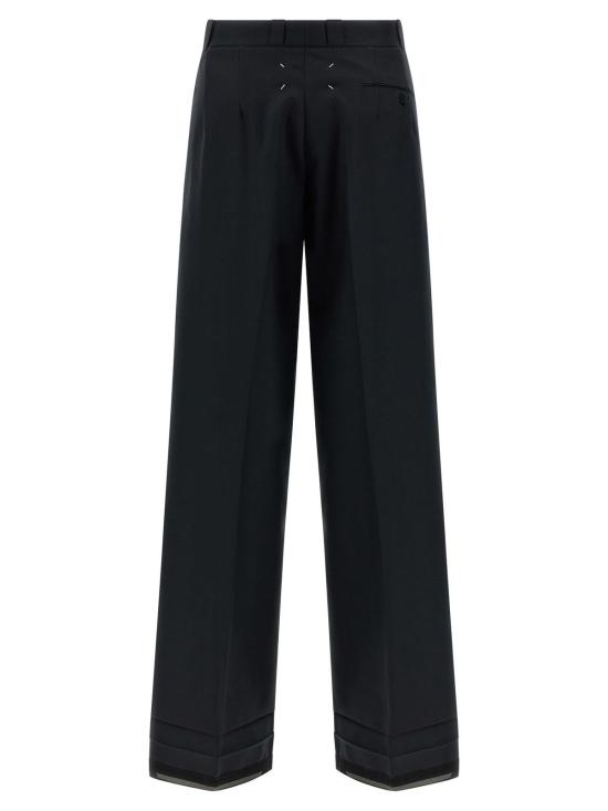  마르지엘라 스트레이트 팬츠 메종  헤링본 팬츠 블랙 - MAISON MARGIELA