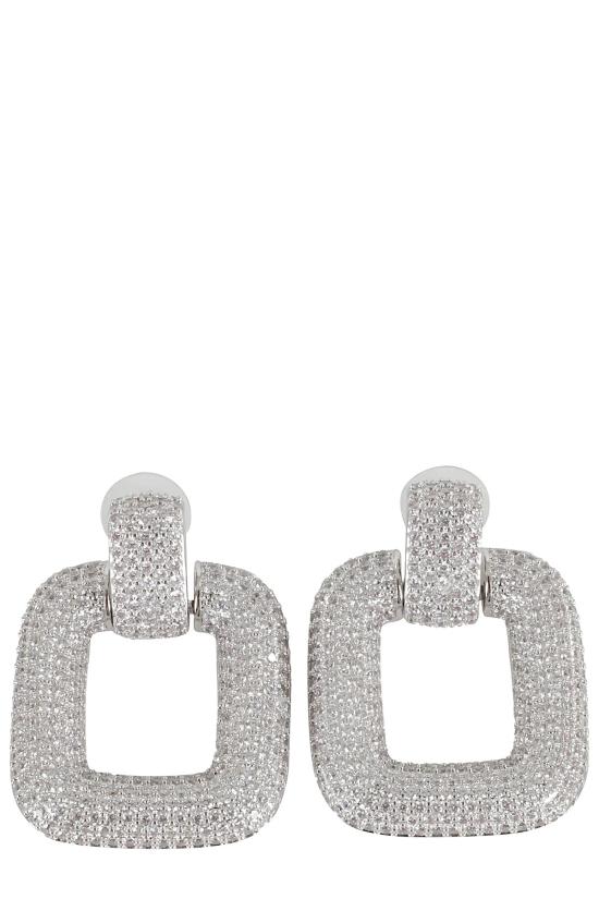  셀프 포트레이트 이어링 크리스탈 노커  실버