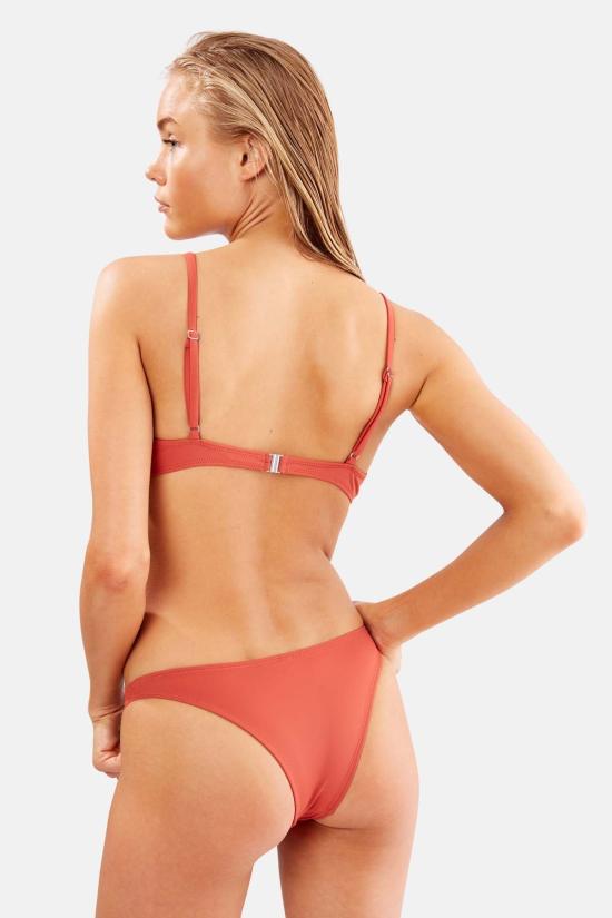  솔리드 앤 스트라이프 비키니 수영복 에바 바텀 리아드 클레이 - SOLID AND STRIPED