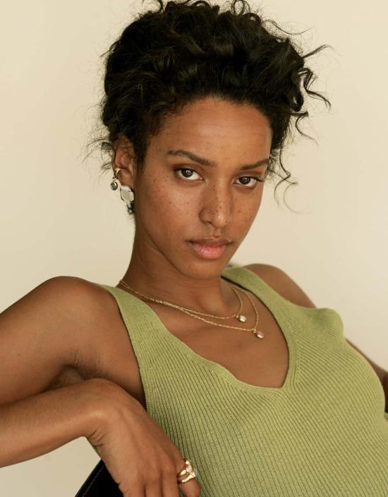  클레드 목걸이/팬던트 타원형 참 목걸이 금/은 - CLED