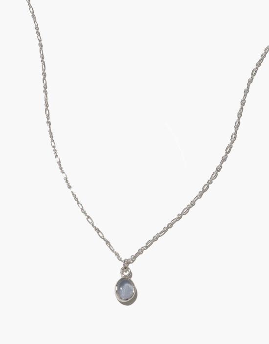  클레드 목걸이/팬던트 타원형 참 목걸이 금/은