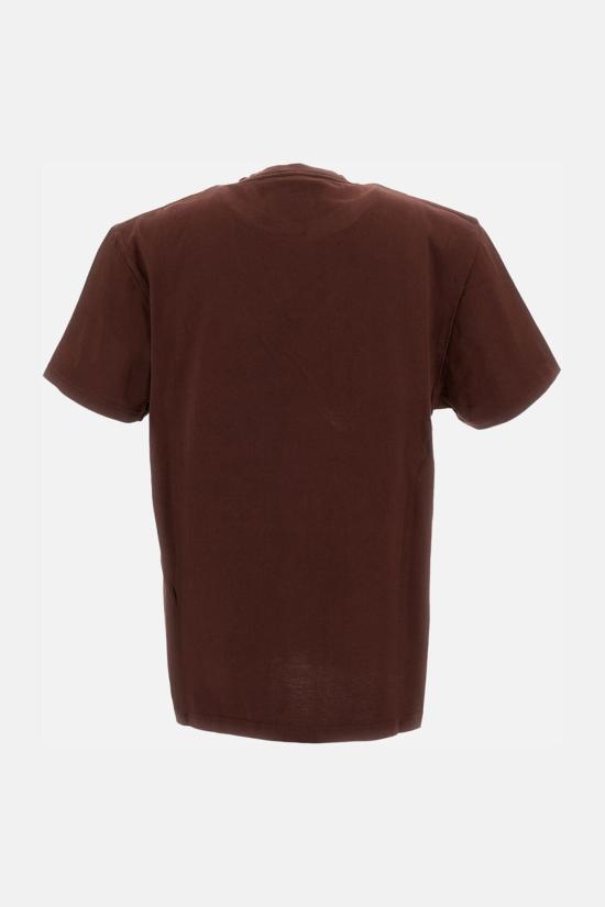  알렉산더 맥퀸 반팔 티셔츠 로고 티셔츠 브라운 - ALEXANDER MCQUEEN