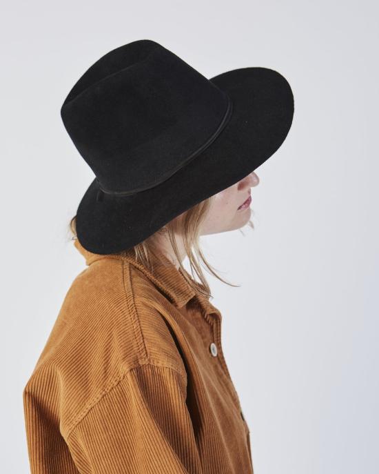  클라이드 모자 앙고라 핀치 햇 블랙 - CLYDE