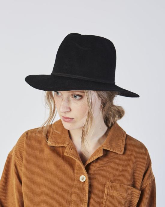  클라이드 모자 앙고라 핀치 햇 블랙