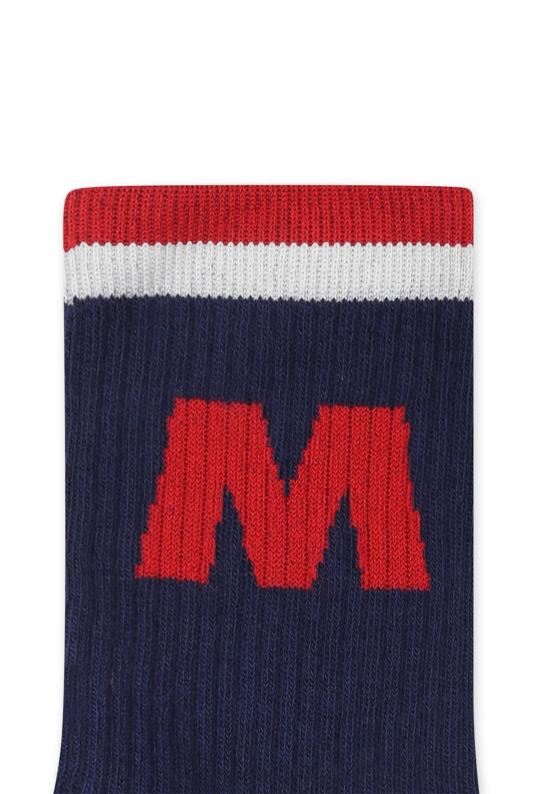  [키즈] 마르니 발목 양말 로고 아동용 양말 (파란색) - MARNI