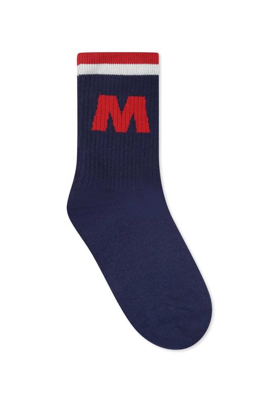  [키즈] 마르니 발목 양말 로고 아동용 양말 (파란색)
