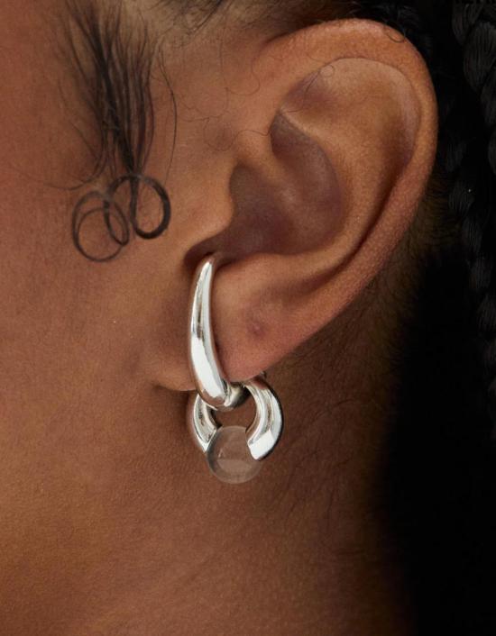  헤르난 헤르데즈 이어링 에르난 헤르데즈 크리스탈 로브  스털링 실버 - HERNAN HERDEZ