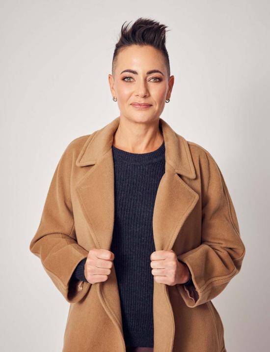  Lindsay Nicholas New York 트렌치 코트 린지 니콜라스 뉴욕 헤이든 코트 카멜 - OTHER BRANDS