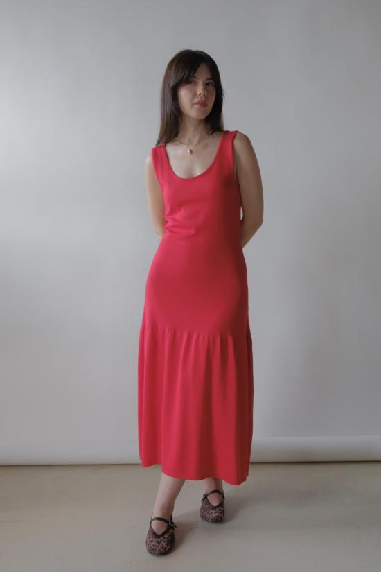  디아르테 롱 원피스 팔로마 드레스 레드 - DIARTE