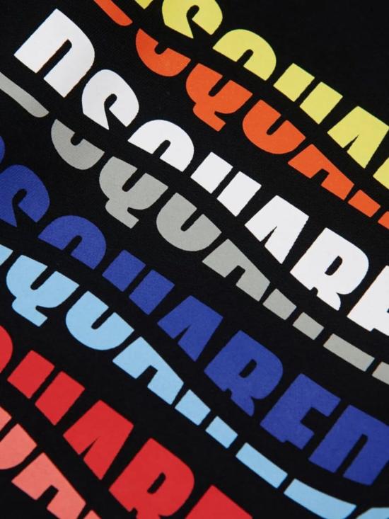  [키즈] 디스퀘어드2 풀오버 키즈 Dsquared2 블랙 스웨트셔츠 - DSQUARED2