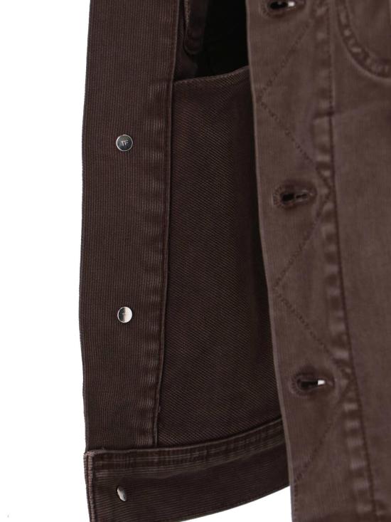  톰포드 데님 자켓 톰 포드 데님 재킷 브라운 - TOMFORD