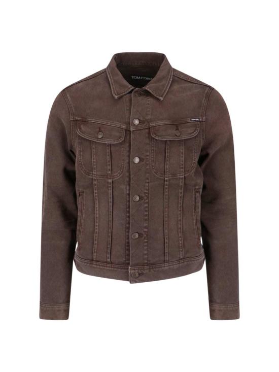  톰포드 데님 자켓 톰 포드 데님 재킷 브라운
