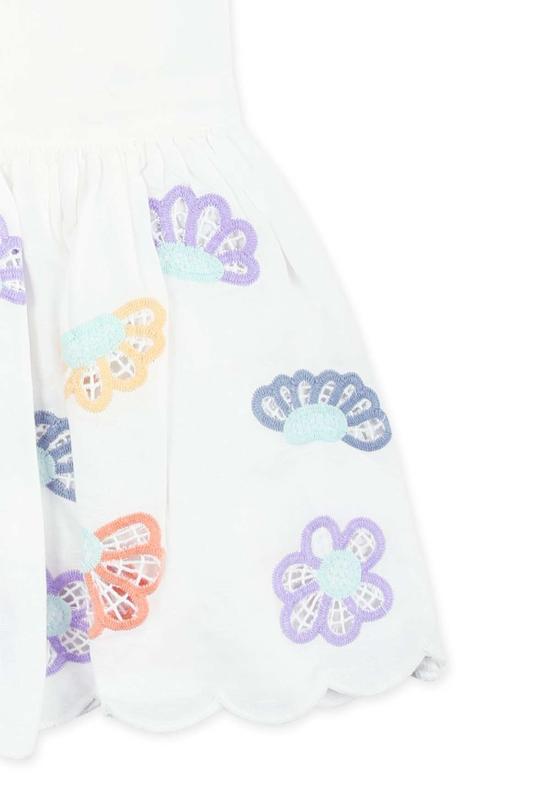  [키즈] 스텔라 맥카트니 원피스 스텔라 매카트니 아동용 꽃 자수 드레스 (흰색) - STELLA MCCARTNEY