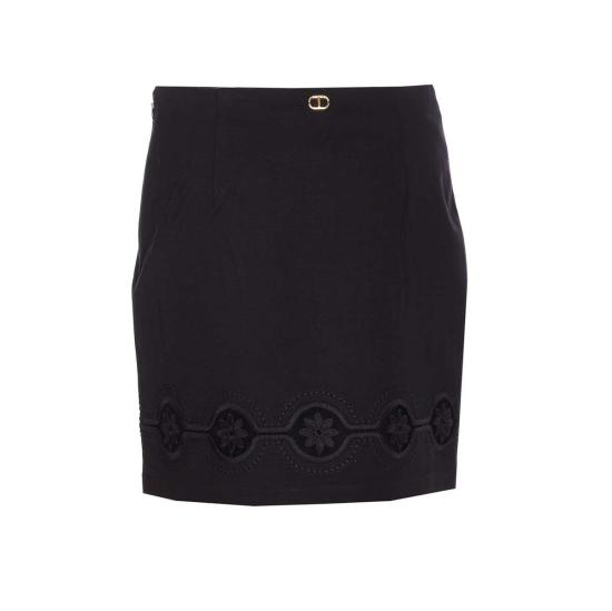  트윈셋 숏 스커트 미니 스커트 블루 - TWINSET