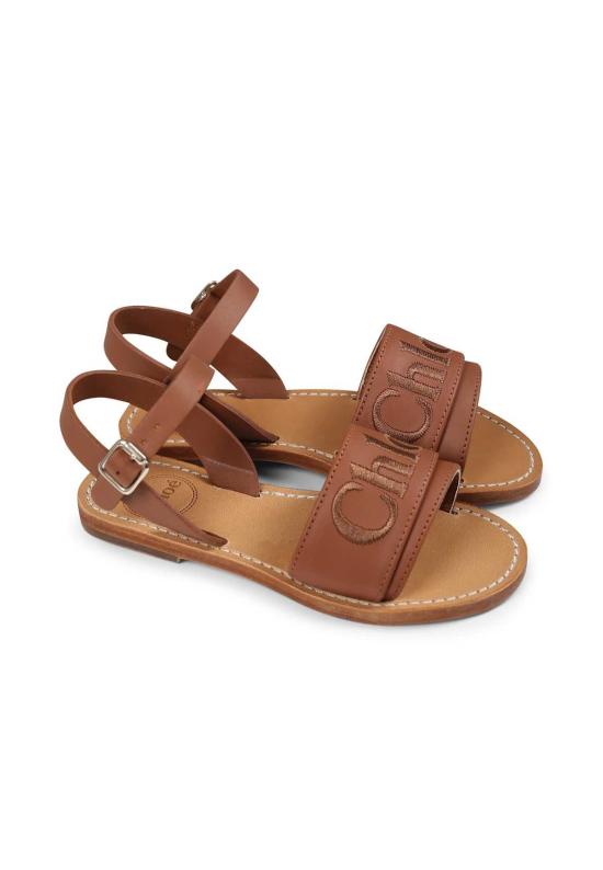 [키즈] 끌로에 샌들 아동용 브라운 샌들 - CHLOE