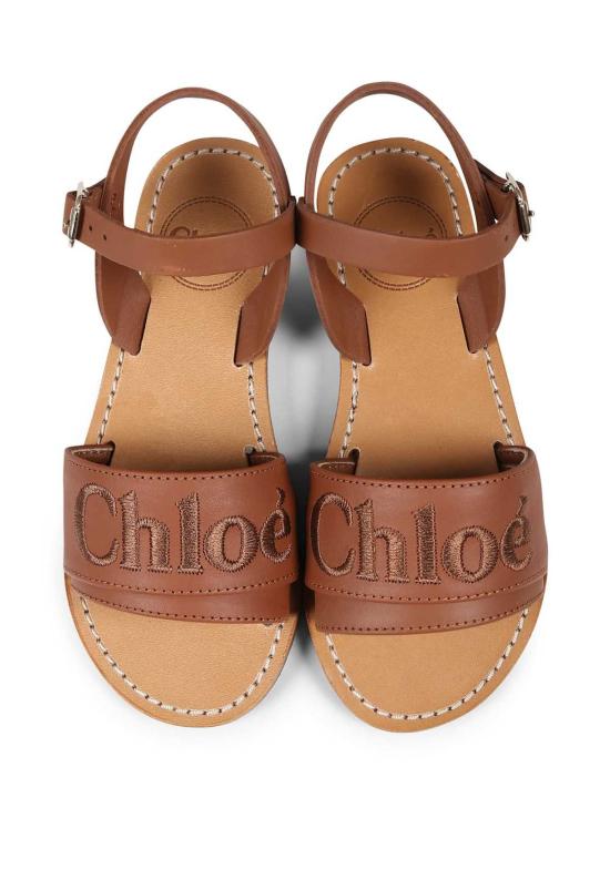  [키즈] 끌로에 샌들 아동용 브라운 샌들 - CHLOE