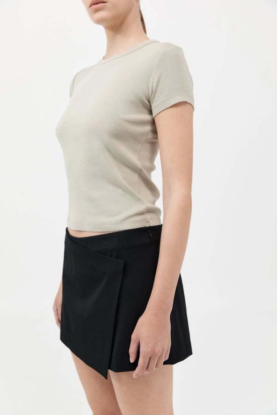  세인트아그니 반팔 티셔츠 세인트 아그니 오가닉 코튼 베이비 티 모스 그레이 - ST.AGNI