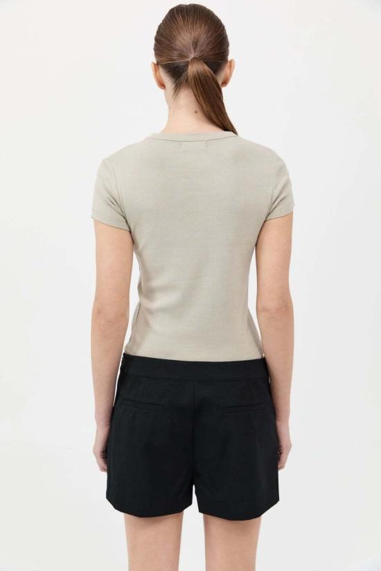  세인트아그니 반팔 티셔츠 세인트 아그니 오가닉 코튼 베이비 티 모스 그레이 - ST.AGNI