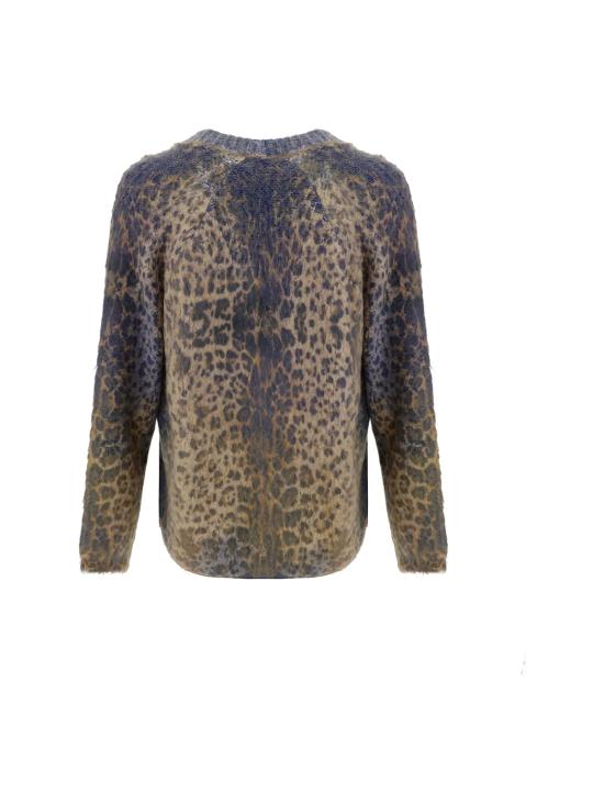  디젤 가디건 애니멀리어 카디건 브라운 - DIESEL