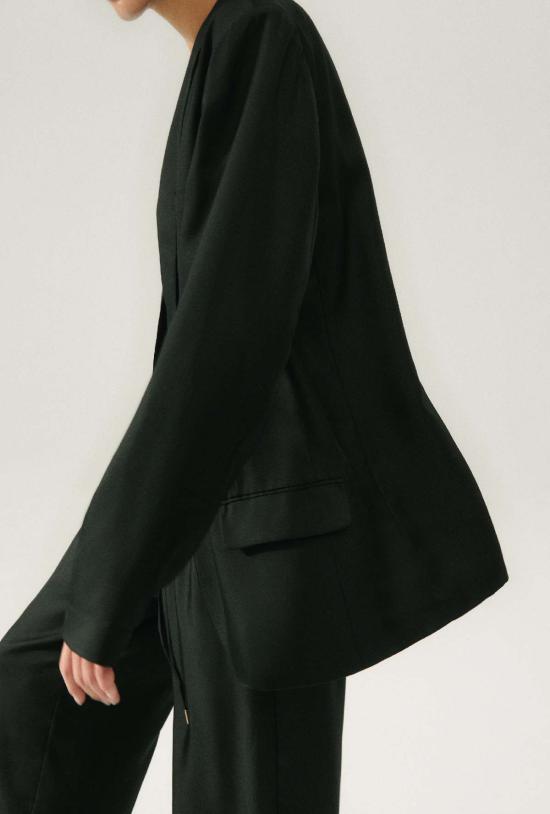  실크 런드리 수트 자켓 트윌 마이애미 블레이저 블랙 - SILK LAUNDRY