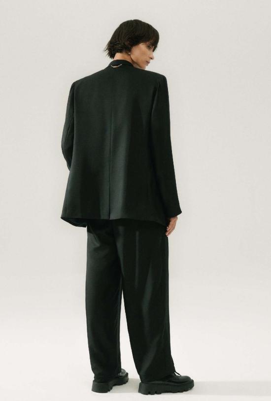  실크 런드리 수트 자켓 트윌 마이애미 블레이저 블랙 - SILK LAUNDRY