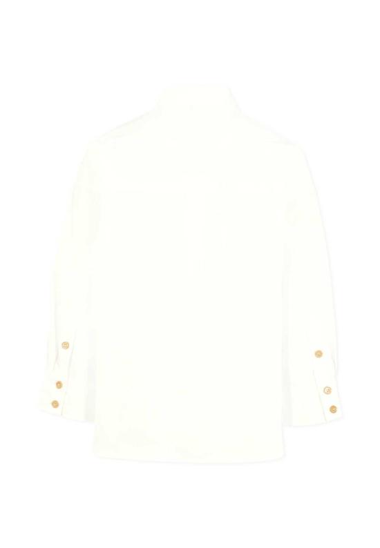  [키즈] 랑방 셔츠 아동용 로고 화이트 셔츠 - LANVIN