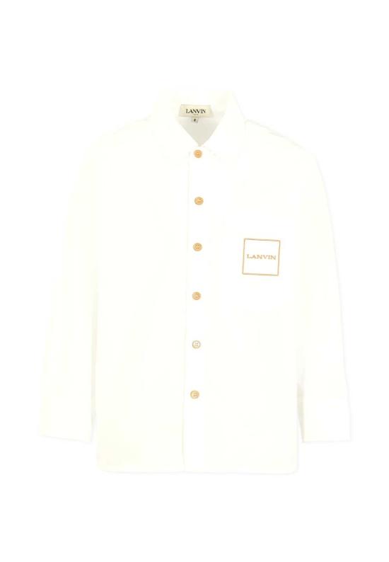  [키즈] 랑방 셔츠 아동용 로고 화이트 셔츠