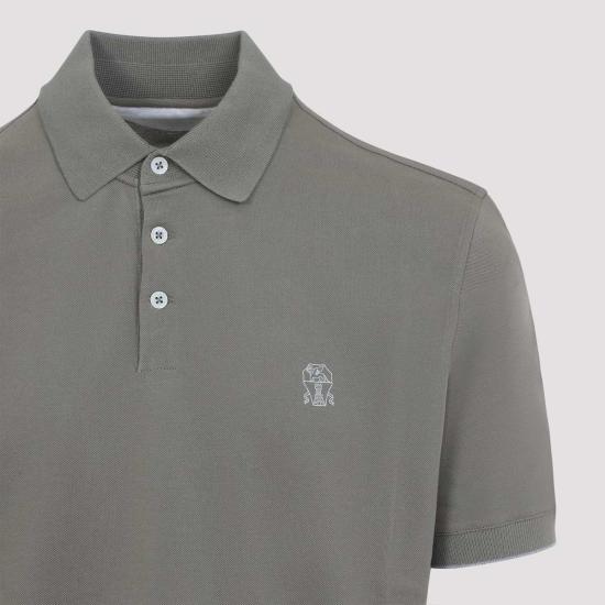  브루넬로 쿠치넬리 폴로 티셔츠 맥폴로 카키 - BRUNELLO CUCINELLI