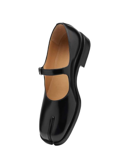  마르지엘라 힐/펌프스 메종  타비 시티 메리 제인스 블랙 - MAISON MARGIELA