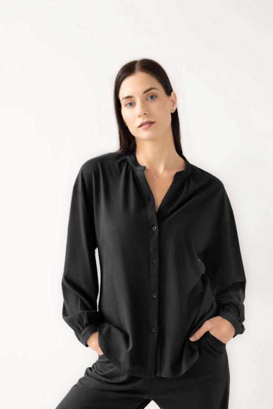  Salua Lingerie 라운지 웨어 살루아 란제리 만다린 칼라 소프트 피마 코튼 파자마 - OTHER BRANDS