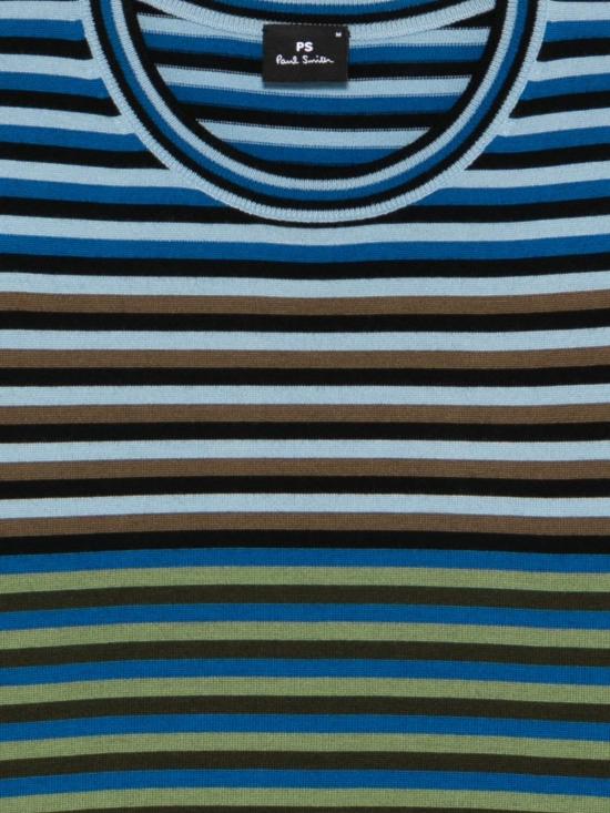  폴 스미스 스웨터 가로 스트라이프 메리노 울 - PAUL SMITH