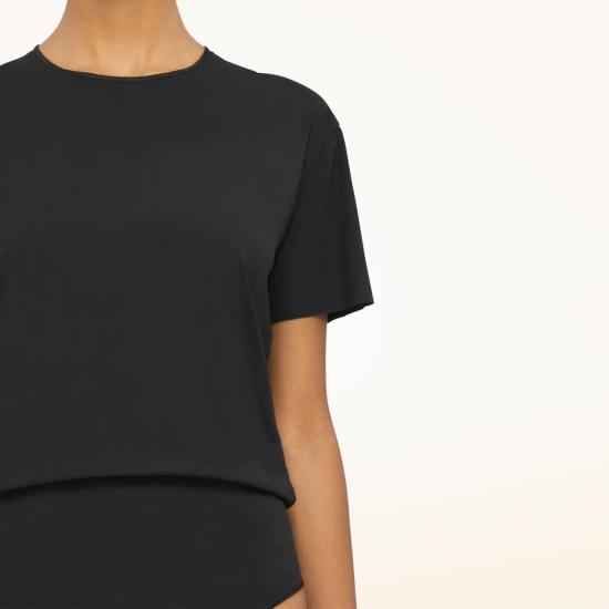  월포드 바디수트 티셔츠 울포드 오로라 퓨어컷 바디수트 - WOLFORD