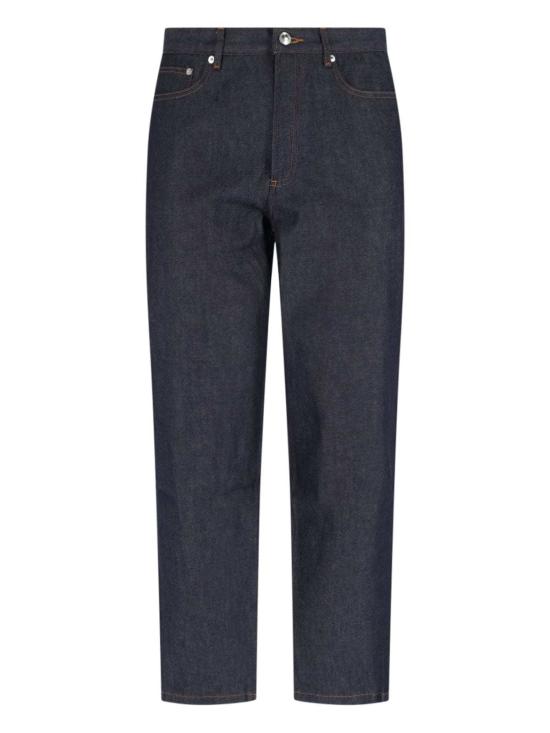  아페쎄 데님 팬츠 A.P.C. 스트레이트 레그 크롭 진 블루