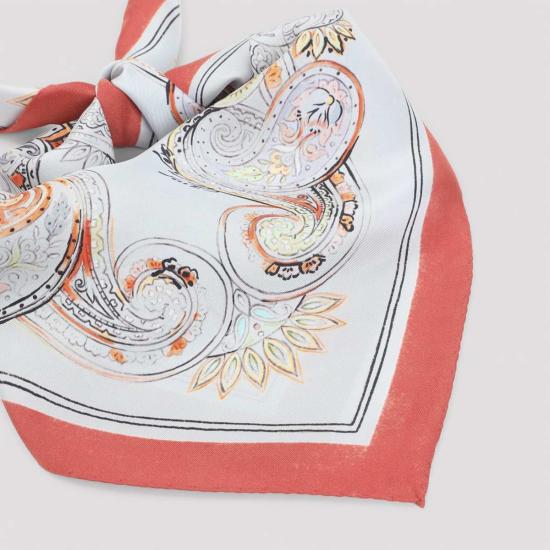  에트로 머플러/스카프 투란도트 70x70 스카프 멀티 페일 블루 - ETRO