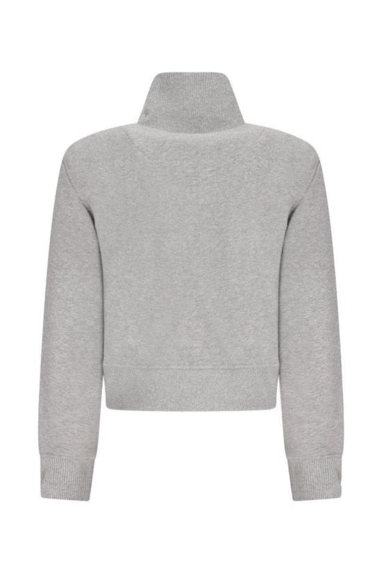  디 아티코 자켓 아티코 지퍼 트랙 재킷 멜란지 그레이 - THE ATTICO