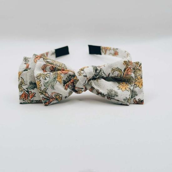  [키즈] Piper&Cloth 헤어 액세서리 키즈 파이퍼앤클로스 쓰리 리틀 보우 헤어밴드 머스타드/세이지 블로섬