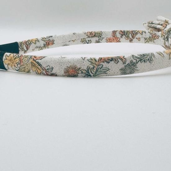  [키즈] Piper&Cloth 헤어 액세서리 키즈 파이퍼앤클로스 쓰리 리틀 보우 헤어밴드 머스타드/세이지 블로섬 - PIPER&CLOTH