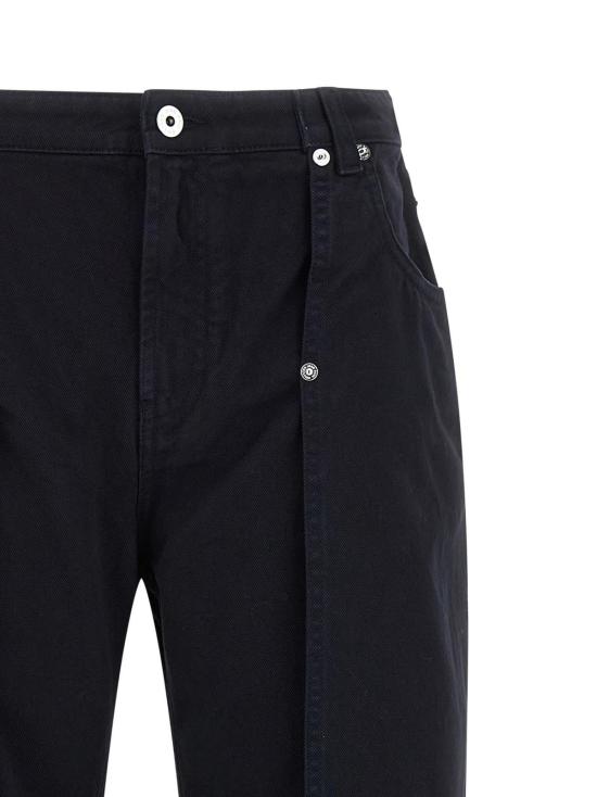  장 폴 고티에 데님 팬츠 스냅 버튼 데님 진 블루 - JEAN PAUL GAULTIER