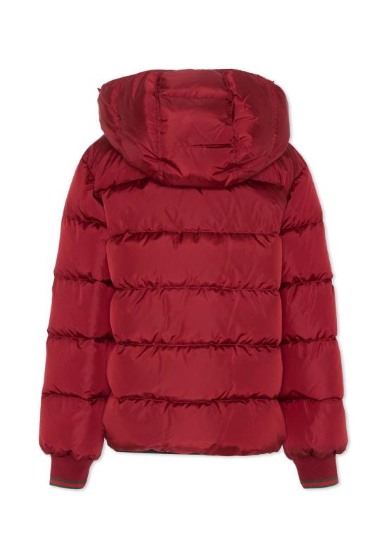  [키즈] 구찌 자켓 키즈 다운 재킷 (웹 디테일, 레드) - GUCCI