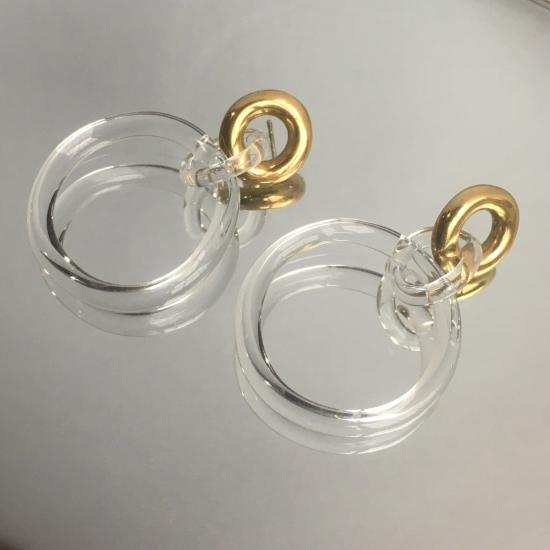  제인 다렌스부르그 이어링 제인 다렌스버그 원형 고리 황동/유리 - JANE DARENSBOURG