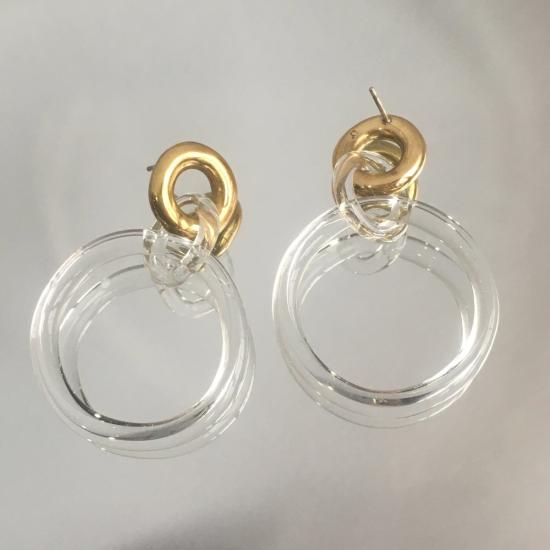  제인 다렌스부르그 이어링 제인 다렌스버그 원형 고리 황동/유리 - JANE DARENSBOURG