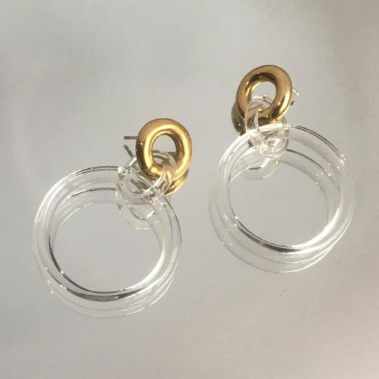  제인 다렌스부르그 이어링 제인 다렌스버그 원형 고리 황동/유리 - JANE DARENSBOURG