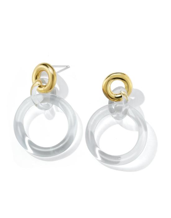  제인 다렌스부르그 이어링 제인 다렌스버그 원형 고리 황동/유리