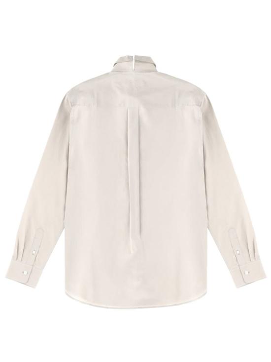  마르니 긴팔 셔츠 자수 로고 셔츠 (회색) - MARNI