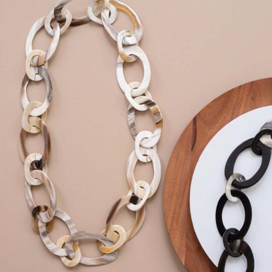  마디디 컬렉티브 목걸이/팬던트 마딜리 콜렉티브 타원형 뿔 체인 목걸이 - MAADILI COLLECTIVE