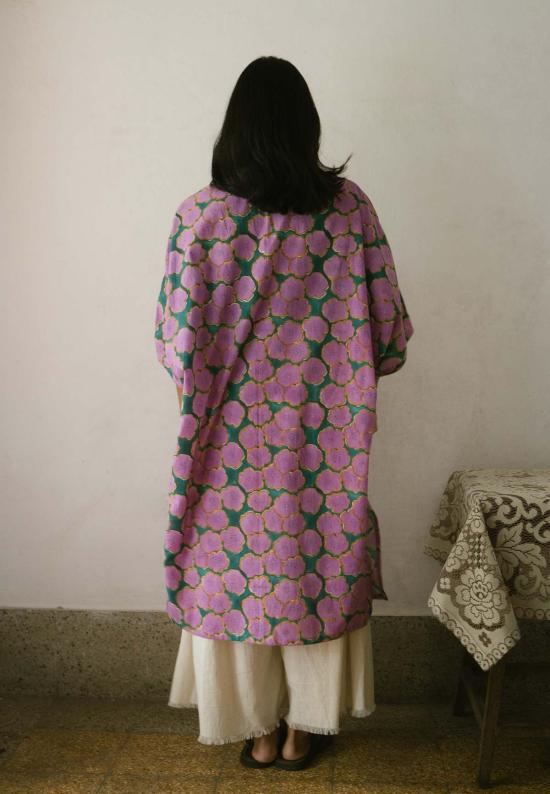  IKKIVI 롱 원피스 이키비 클로버 셔츠 드레스 멀티컬러 - IKKIVI