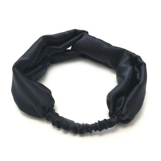  크리스텔 바라자 헤어 액세서리 Krystell Barraza 미드나잇 실크 헤어밴드