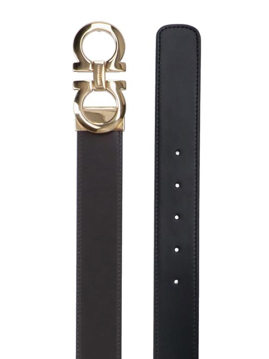  살바토레 페라가모 가죽 벨트 페라가모 간치니  블랙 - SALVATORE FERRAGAMO